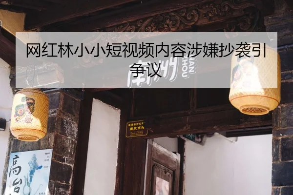 网红林小小短视频内容涉嫌抄袭引争议